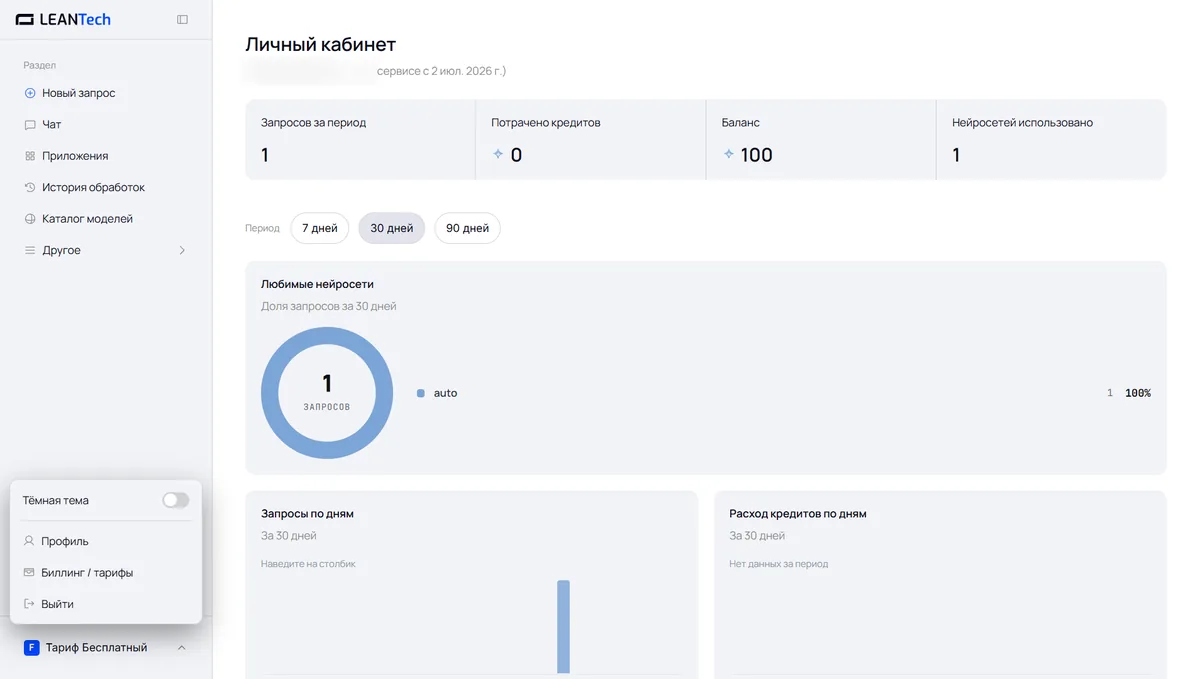 Модели AI Voice Changer в LeanTech AI